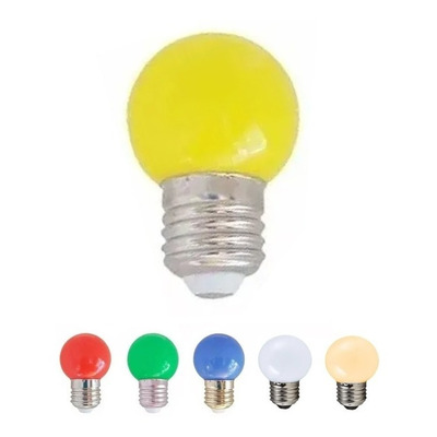 Lampara Gota Led 1w Color Foco Deco Guirnaldas Colores 