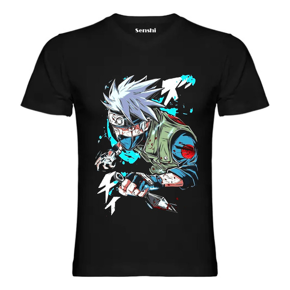 Poleras Kakashi Sensei Naruto Anime Estampada Dtf Cod 001