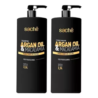 Kit Lavatório Argan Oil & Macadâmia 2,5l Sachê Professional