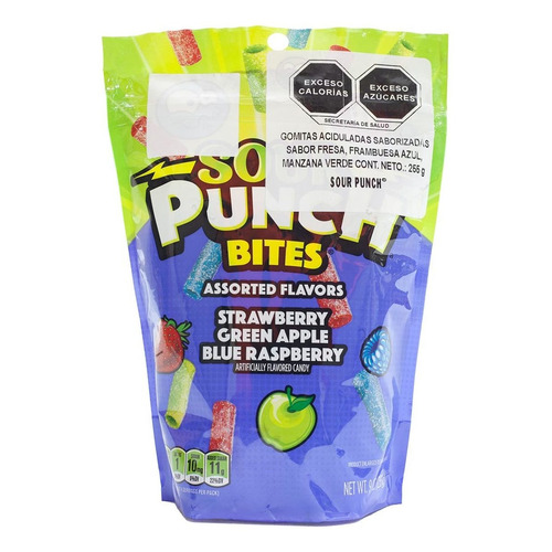 Gomitas Sour Punch Bites 255g