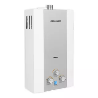 Calentador De Agua A Gas Gn Challenger Whg 7104 Blanco/gris 120v