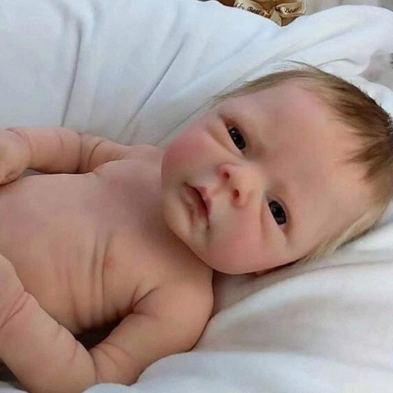 Muñeca Bebé Reborn De Silicona Y Algodón, 46cm