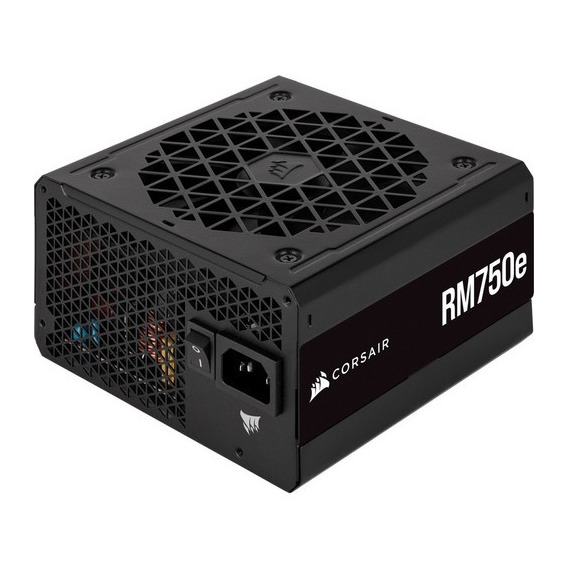 Fuente Corsair 750w Rm750e 80 Plus Gold Pcie 5.0 Modular Color Negro