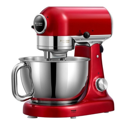 Batidora De Pedestal Hook Mixer EasyWays Rojo