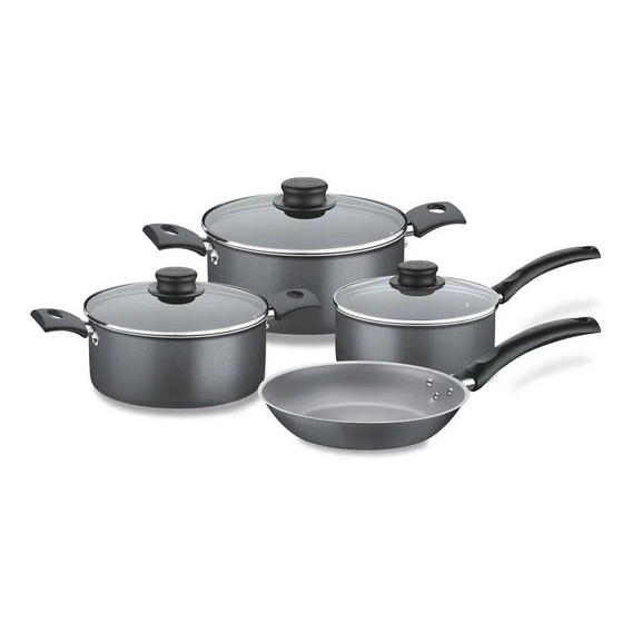 Bateria De Cocina Teflon Tramontina Turin 7 Pz Olla Sarten