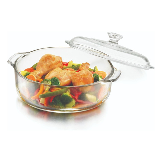 Medium Multipurpose Casserole W/gl - Libbey Agua