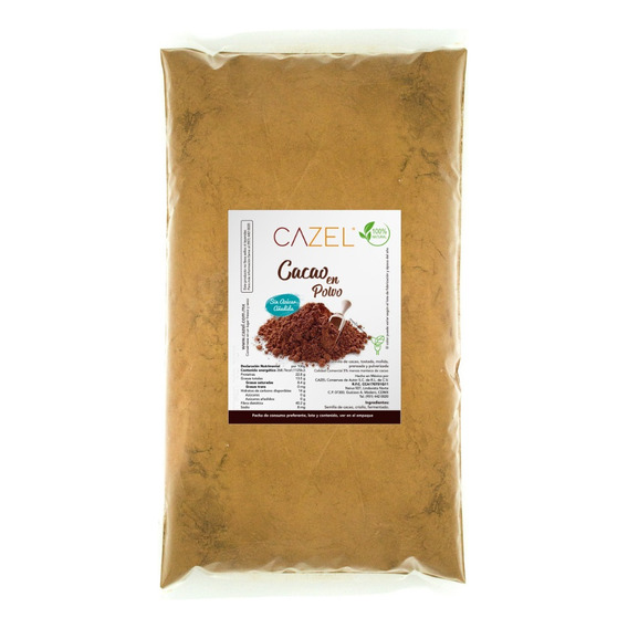 Cacao En Polvo Cocoa 100% Natural Oaxaca Artesanal 1kg