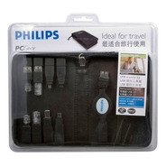 Kit De Viaje Philips 8 Adaptadores Usb Notebook Retractil