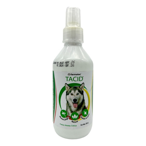 Tacid Natural 240 Ml Aroma Cítrico Pulgas, Ácaros Y Moscos