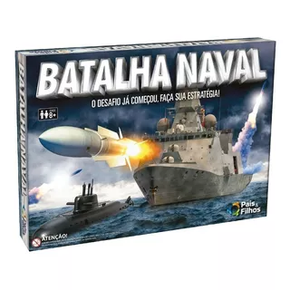 Jogo Batalha Naval Pais & Filhos 8 Anos Brinquedo Presente