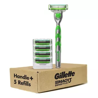 Gillette Mach3 Sensitive - Mango De Afeitar Para Hombre Inc