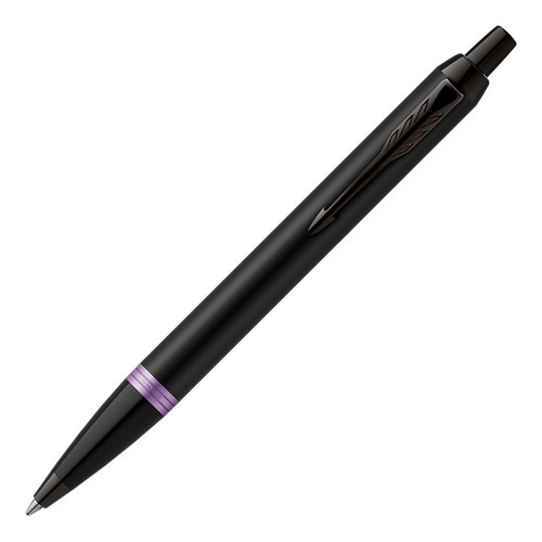 Bolígrafo Esfero Parker Im - Unidad A  Color De La Tinta Negro Color Del Exterior Morado