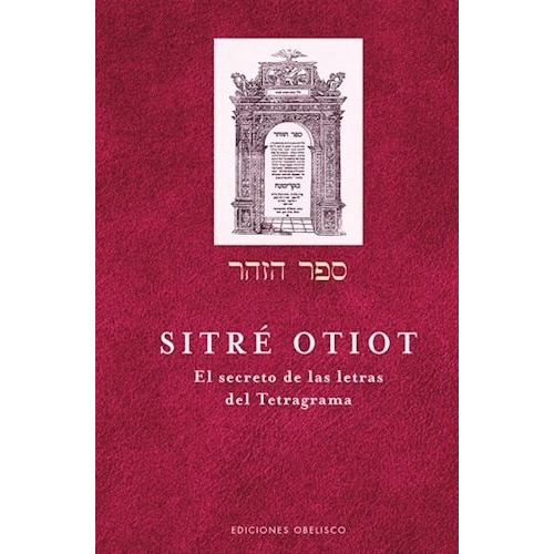 Secreto De Las Letras Del Tetragrama, El, De Sitre Otiot. Editorial Ediciones Obelisco Sl En Español