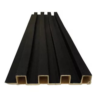 Lambrin Pvc 6 Piezas Negro Muro Techo Decorativo Green Line