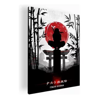 Cuadro Decorativo Mural Poster Itachi Uchiha 30x42 Mdf Color N/a Armazón N/a