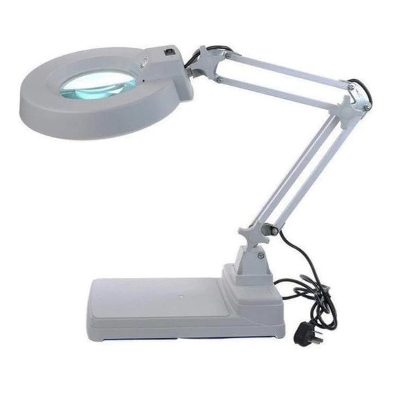 Lupa 10x Luz Led Lampara Extensible - Cosmetología