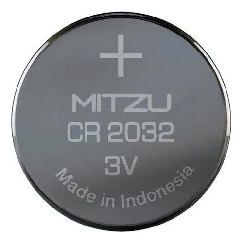 Pila Mitzu Cr2032 Botón - Pack De 5 Unidades 210 Mah