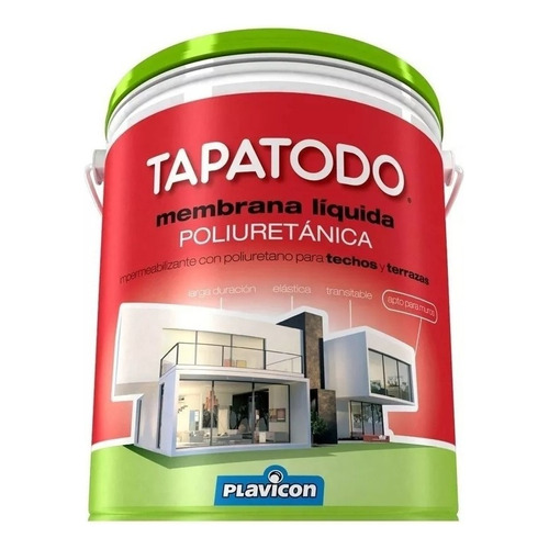 Tapatodo Membrana Liquida Poliuretanica Plavicon 5kg Rex Color Blanco