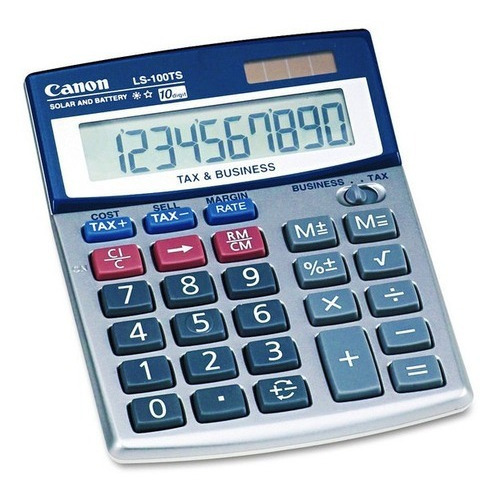 Calculadora De Escritorio Canon compacta Diginet Color AZUL / PLATEADO