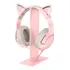Audifonos Gamer Onikuma K9 Rosado Pink Orejas Gato Pc