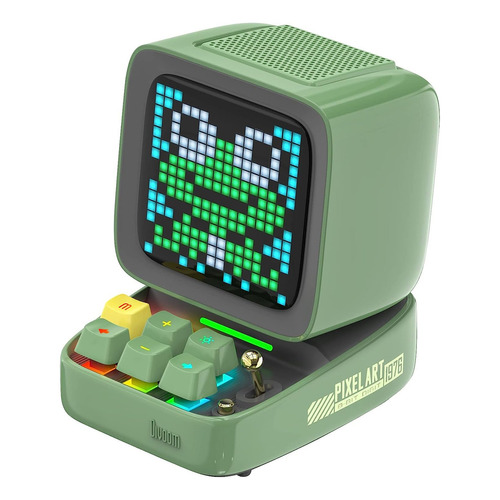 Divoom Ditoo - Reloj Programable De Píxeles Con Altavoz Led Color Verde 110v