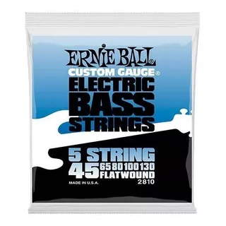 Ernie Ball 2810 Cdas Bajo Electric Flatwound 5cdas 45-130