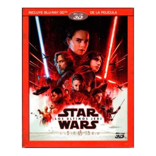 Star Wars -los Últimos Jedi -blu-ray 3d Original