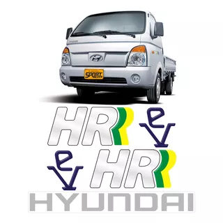 Kit Adesivos Caminhão Hyundai Hr Ev Capô + Lateral Resinado