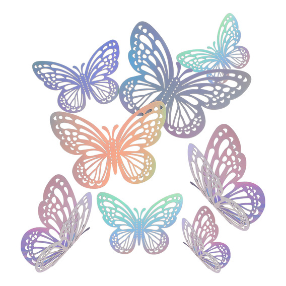 Apliques Decorativos De Pared Con Mariposas Para Ducha, 72 U