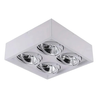 Plafon Cardanico 4 Luces Ar111 Blanco Apto Led Ecua Cd Blanco