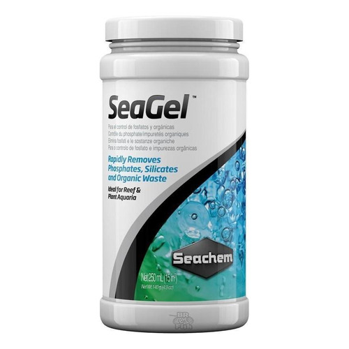 Eliminador de silicatos y fosfatos para acuarios Seachem Seagel, 250 ml