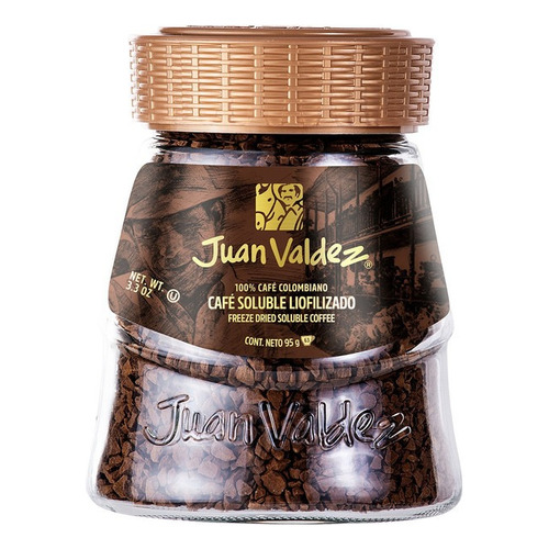 Café instantáneo clásico Juan Valdez Liofilizado frasco 95 g