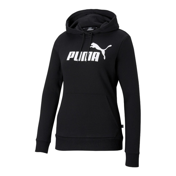 Sudadera Puma Essentials Con Capucha Color Negro Para Mujer 