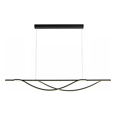 Lampara Colgante Led Dubai Cct Diseño Negro Ldf43040-n Negro
