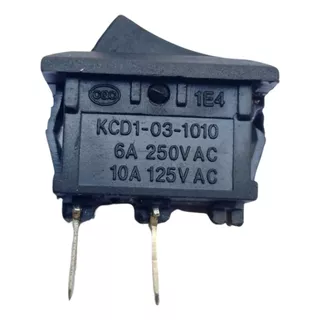 Switch Interruptor On Off 6a 250v 10a 125v 2 Pines Negro