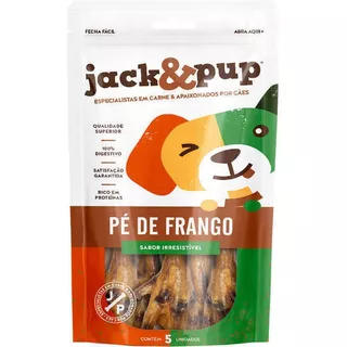 Petisco Jack E Pup Snack  Para Cães Pé De Frango Saboroso