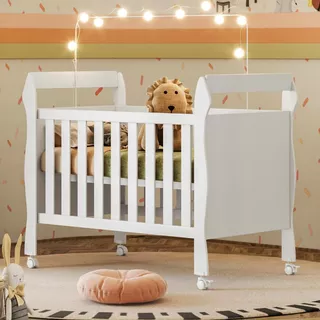 Berço Mini Cama 3 Em 1 Soninho 100% Mdf Branco