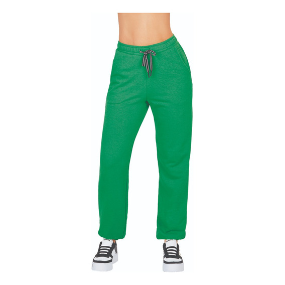 Jogger Deportivo Dama Tiro Medio Verde 970-47