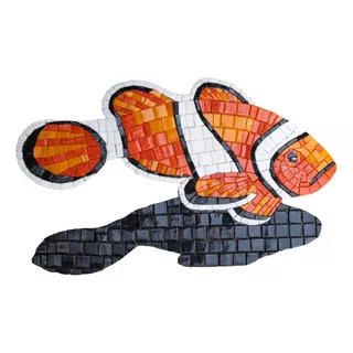 Figura Mosaico Pez Payaso Nemo De 50 Cms.para Alberca