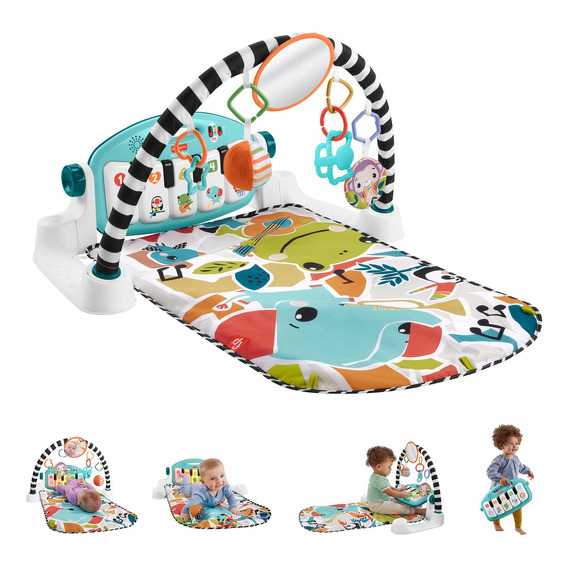 Fisher-price Piano Pataditas Musicales Brilla Y Crece Color Multicolor