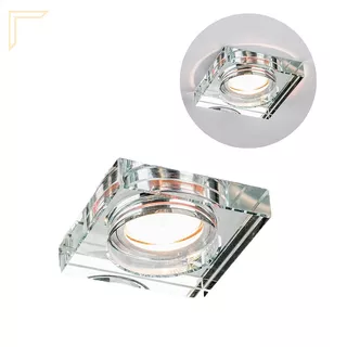 Spot De Cristal Espelhado Embutir Gu10 Dicroica Lavabo Ac593 110v/220v (bivolt)