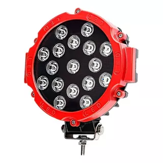 Faro Auxiliar Proyector 51w Redondo 17 Led 4x4 Reflector 