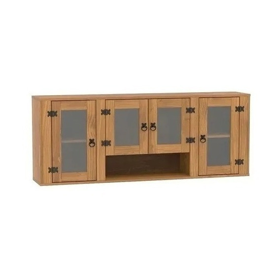 Mueble Aéreo 4 Puertas 60cm X 36cm X 160cm Madera Maciza