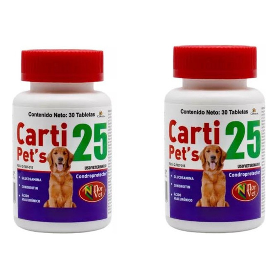 Carti Pets 25 Norvet 30 Tabs 2 Frascos Envio Gratis