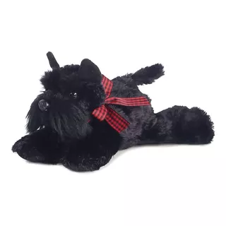 Peluches Aurora Perro Mini Flopsie Perrito Schnauzer Color Negro