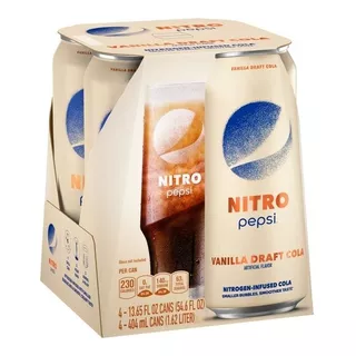 Nitro Pepsi Vainilla Pack Con 4 Latas De 404ml
