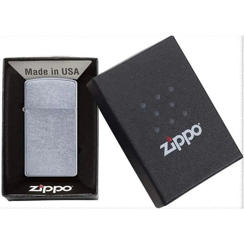 Encendedor Zippo Slim Cromado Street Mz1607