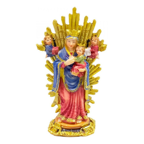 Adorno de resina de Nuestra Señora del Perpetuo Socorro, 15 cm