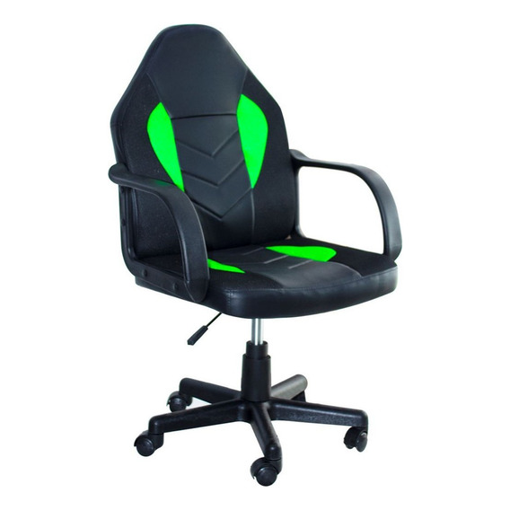 Silla Gamer Giratoria Silla Escritorio Pc Combinada Gamming Color Verde