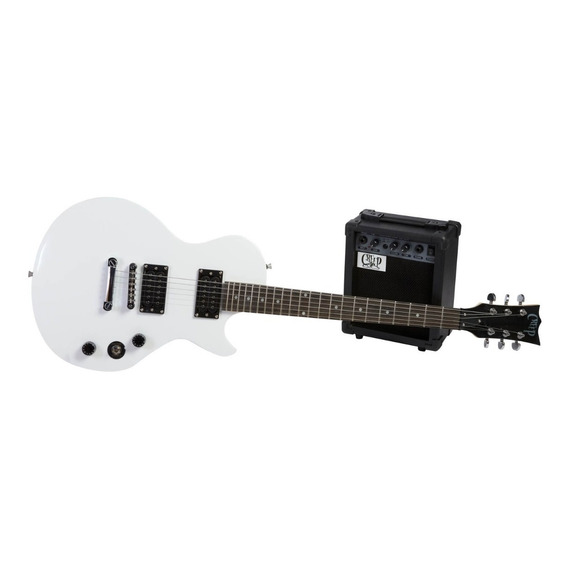 Pack Guitarra Les Paul Y Amplificador Creep Completo Wh